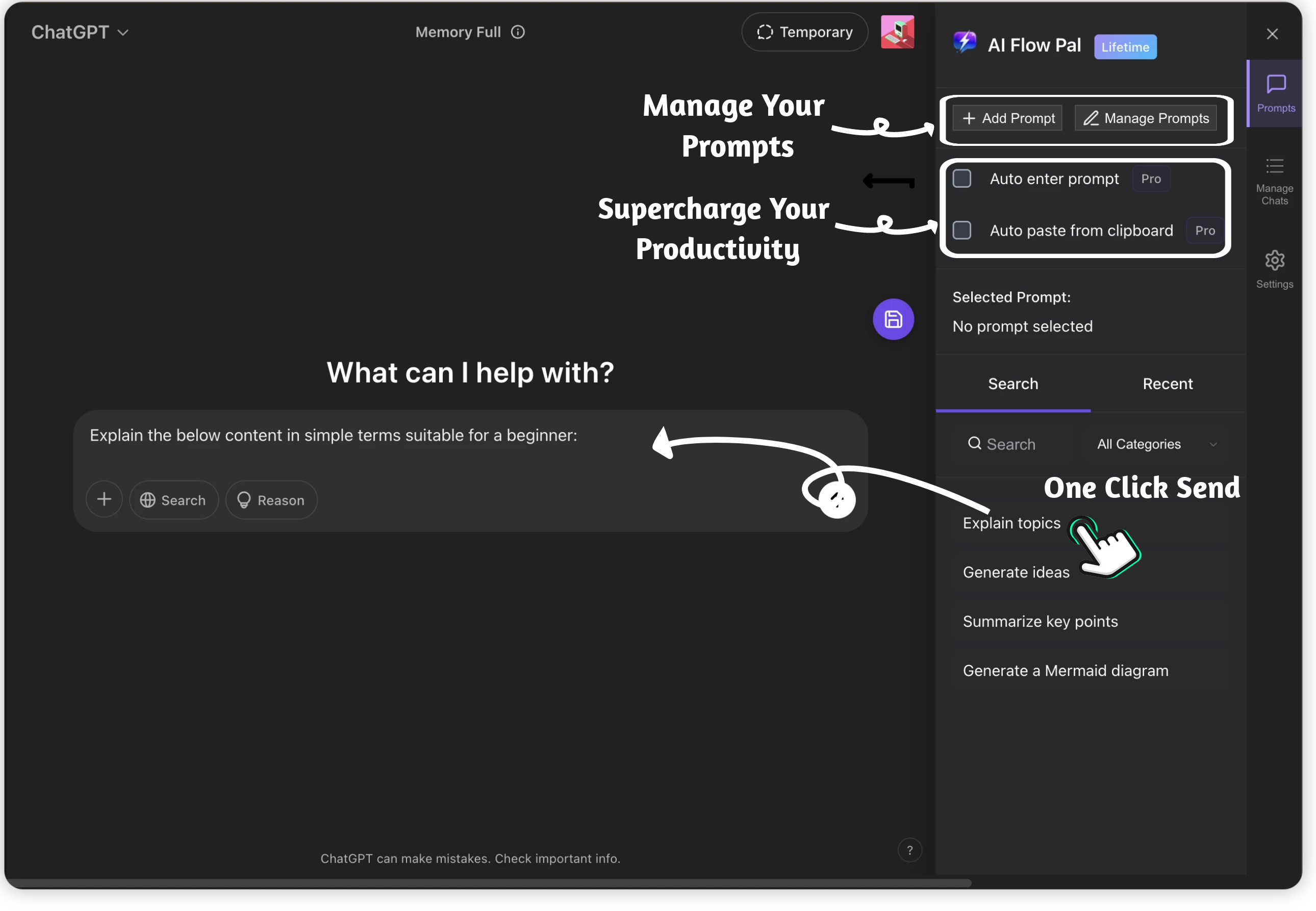 One-Click Save Feature